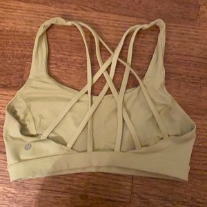 Lululemon yellow energy bra